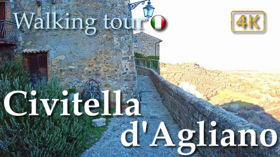 Civitella d'Agliano (Lazio), Italy【Walking Tour】History in Subtitles - 4K