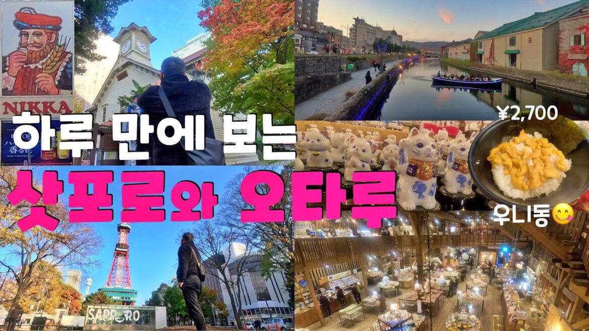 하루 만에 보는 삿포로와 오타루 [일본기차여행32]