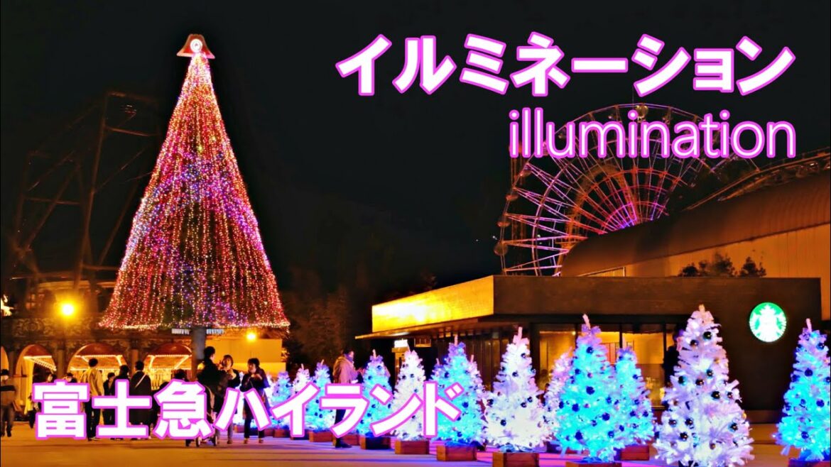 富士急ハイランドのイルミネーション 2022  4K  | illumination | 山梨県観光スポット