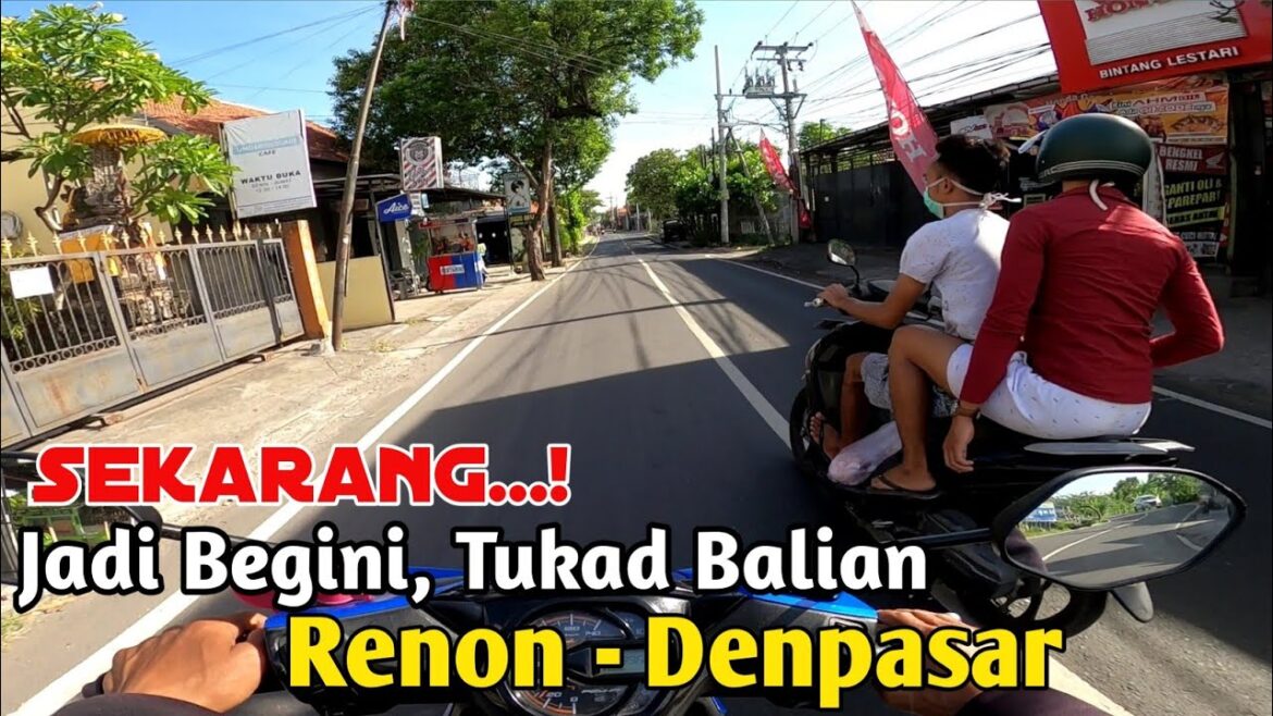 Situasi Suasana Jalan Tukad Balian Renon, Denpasar Bali