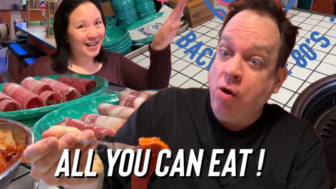 Las Vegas ULTIMATE All You Can Eat 1980s Korean BBQ Restaurant 🕺
