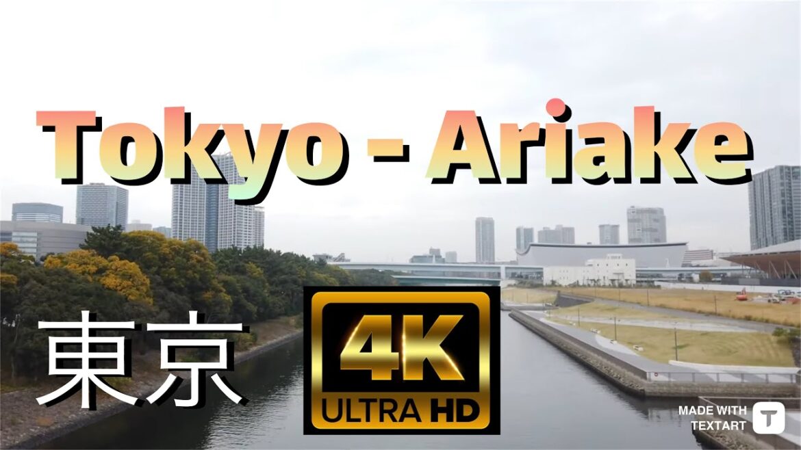 【4K】Tokyo, Japan - Walking in Ariake to Ariake Arena