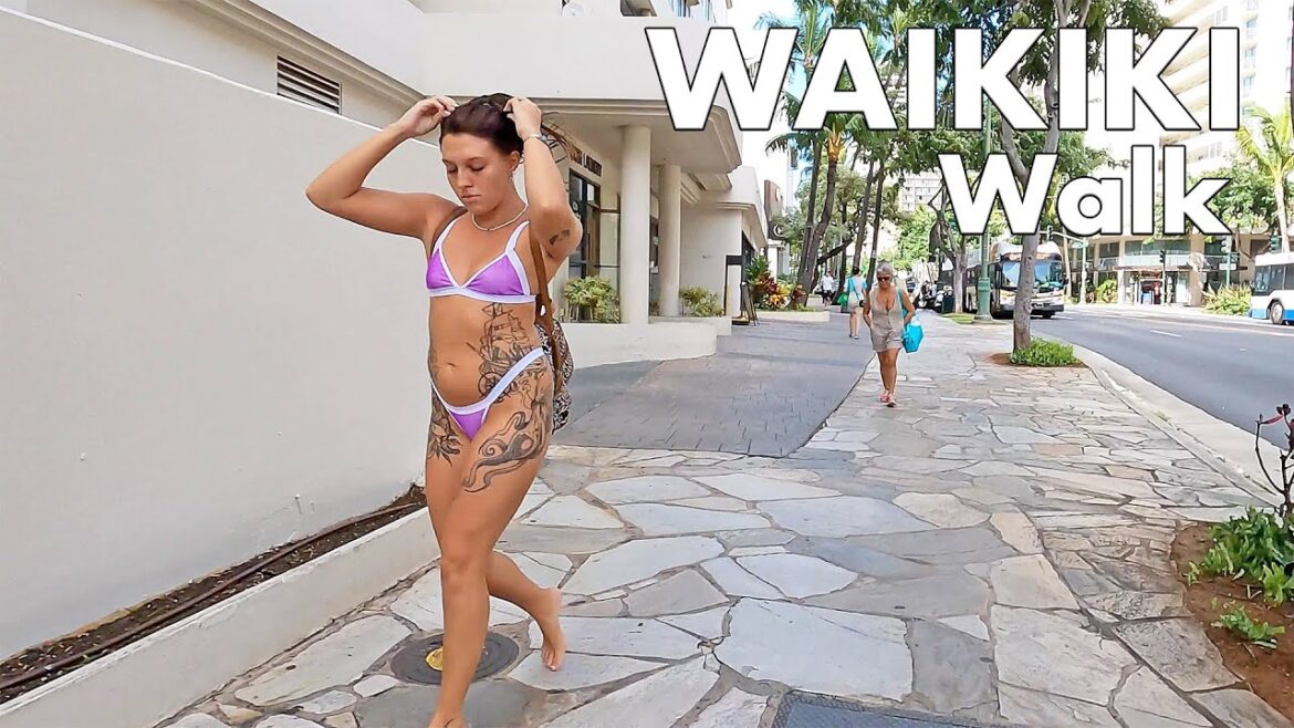 WAIKIKI WALK | Walking on the Busy Streets of Waikiki