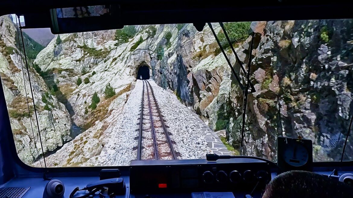 Driver’s Eye View – Vall de Núria Cog Railway – Part 1 – Ribes de Freser to Núria Driver’s Eye View - Vall de Núria Cog Railway - Part 1 - Ribes de Freser to Núria
