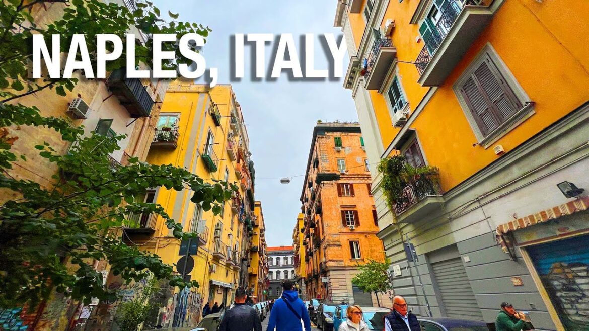 🇮🇹 Naples Italy Walking Tour [03] w/Captions - 4k 60fps Virtual Treadmill Workout - City Walks