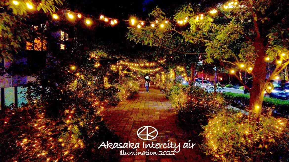 4K 赤坂インターシティAIR イルミネーション 2022年 ウィンターライツ 東京 Japan 4K 赤坂インターシティAIR イルミネーション 2022年 ウィンターライツ 東京 Japan