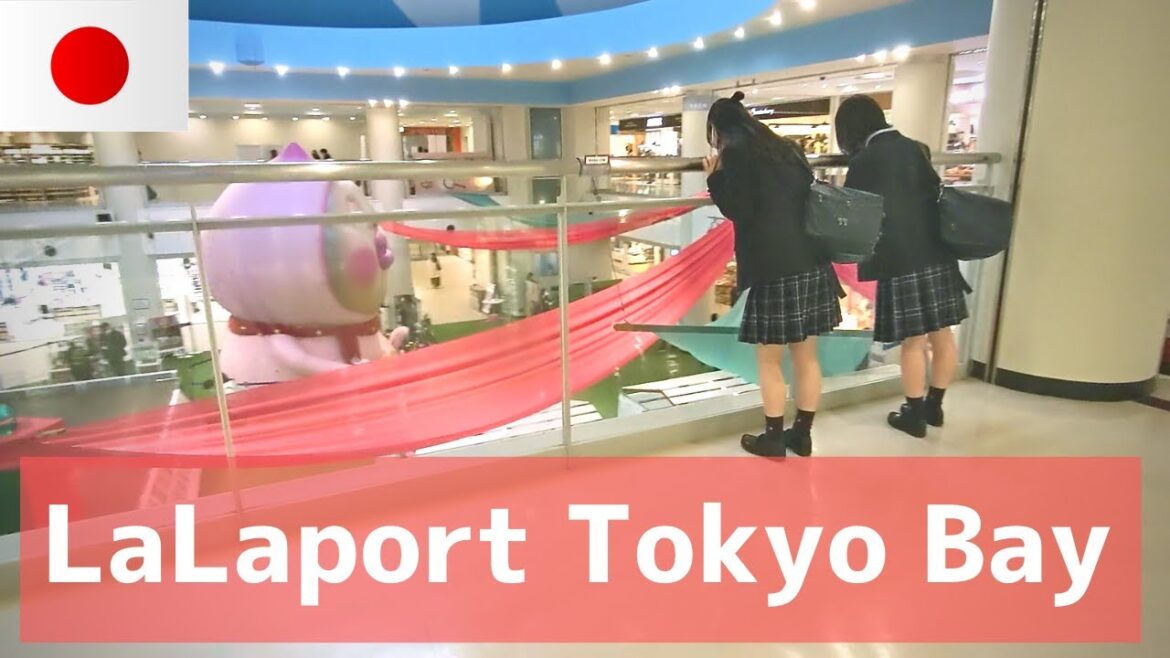 Quick Walk Tour in a Japanese shopping mall LaLaport Tokyo Bay – ASMR/Japan/POV/Virtual tour