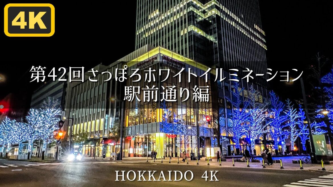 2022年 第42回さっぽろホワイトイルミネーション 駅前通り会場 Sapporo Night Walk