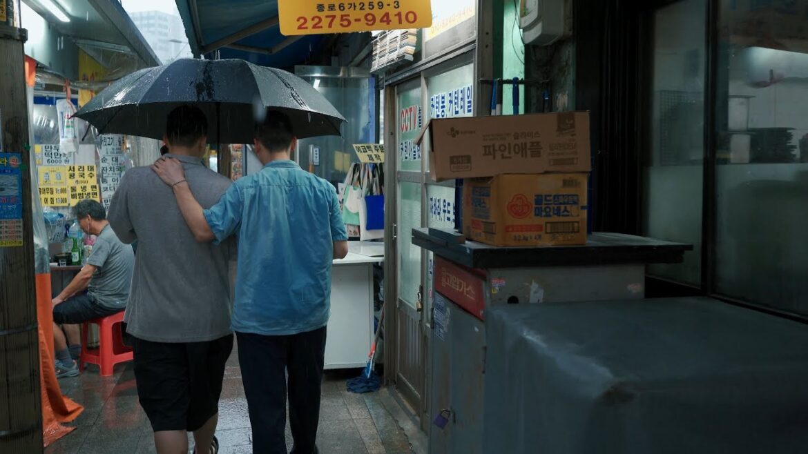 💧비오는날의 서울 동대문, 평화시장 을지로 골목 walk in the rain, seoul