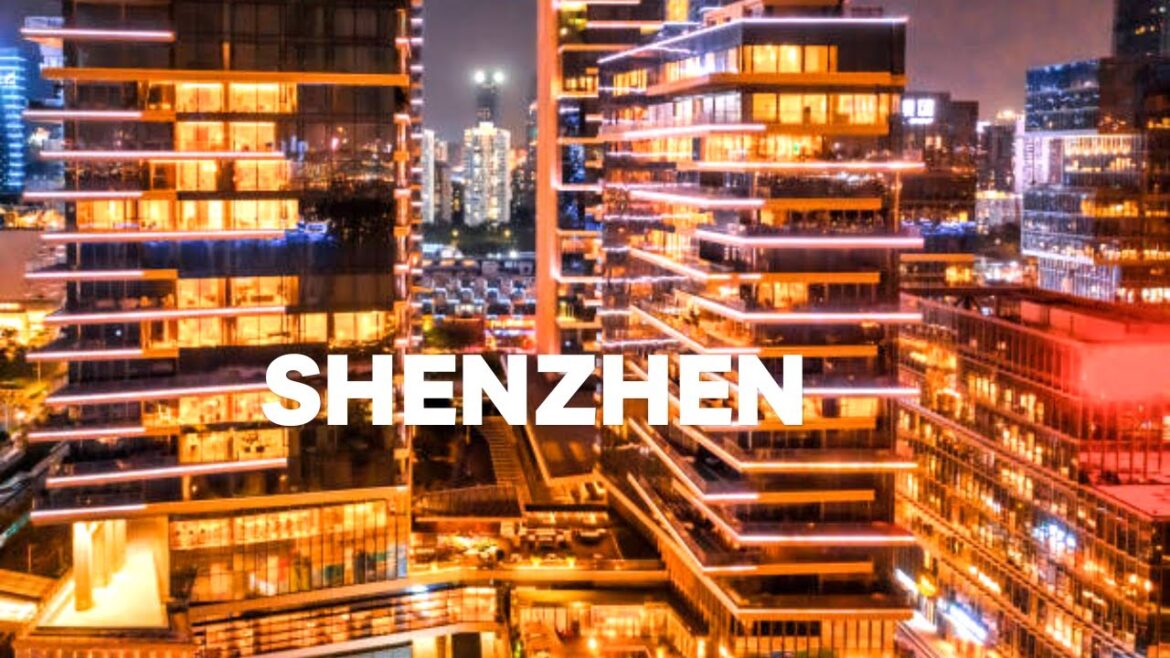 Shenzhen City China 🇨🇳 4k Drone Night Tour - Shenzhen Aerial View - China Drone Night - Dream Tour