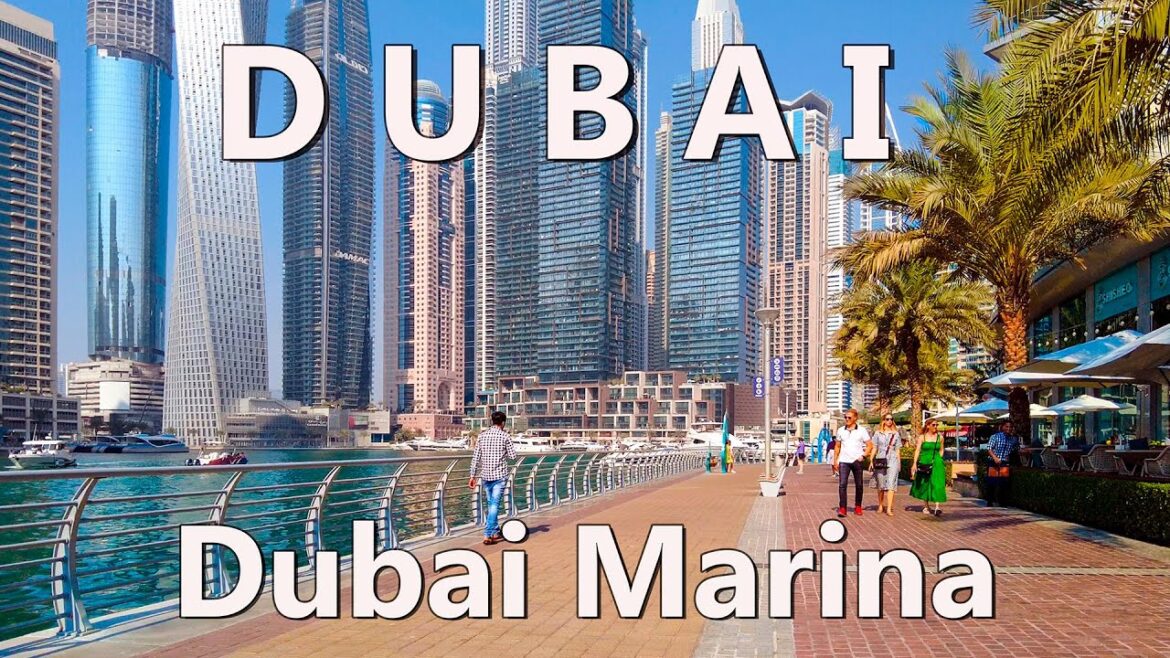 Dubai Marina Walking Tour 4K UAE