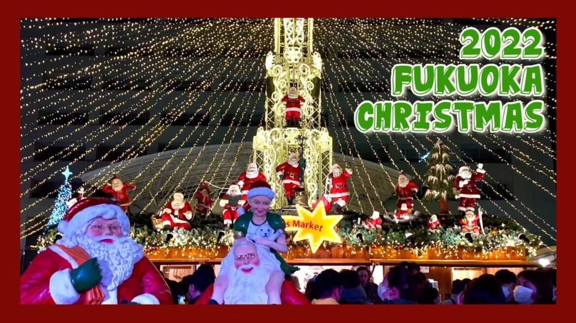 [日本語字幕] 후쿠오카의 크리스마스🎄💖 ・ 하카타역, 텐진, 캐널시티, 나카스강 크리스마스 마켓 ・ 일루미네이션 ・ Fukuoka Christmas Vlog