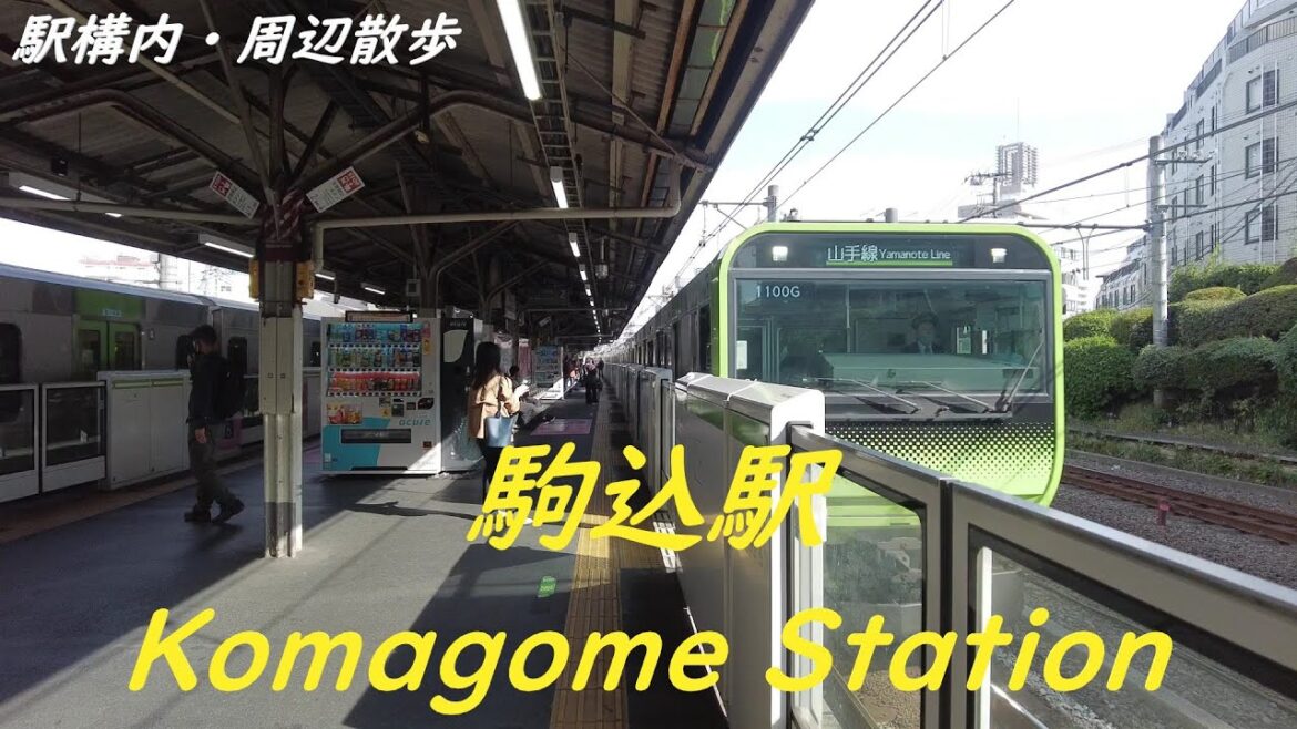 Take a walk in and around Tokyo Komagome Station 駒込駅構内・周辺を散歩 Take a walk in and around Tokyo Komagome Station 駒込駅構内・周辺を散歩