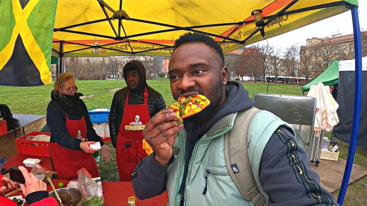 Finger Licking Jamaican Street Food At European Xmas Market (Prague)