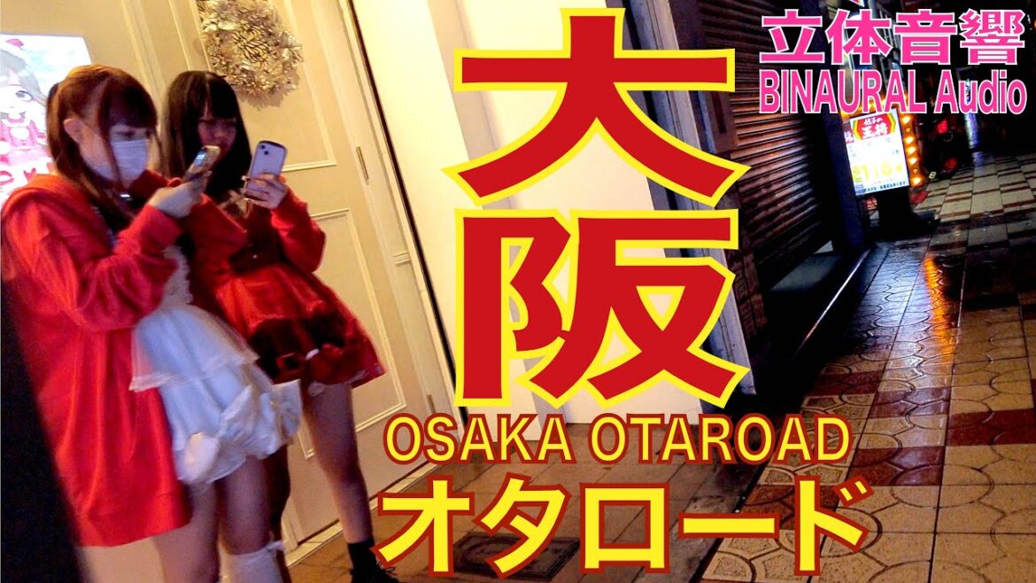 【4K/立体音響】大阪 道頓堀 日本橋オタロード 20221129v2 osaka otaroad walk