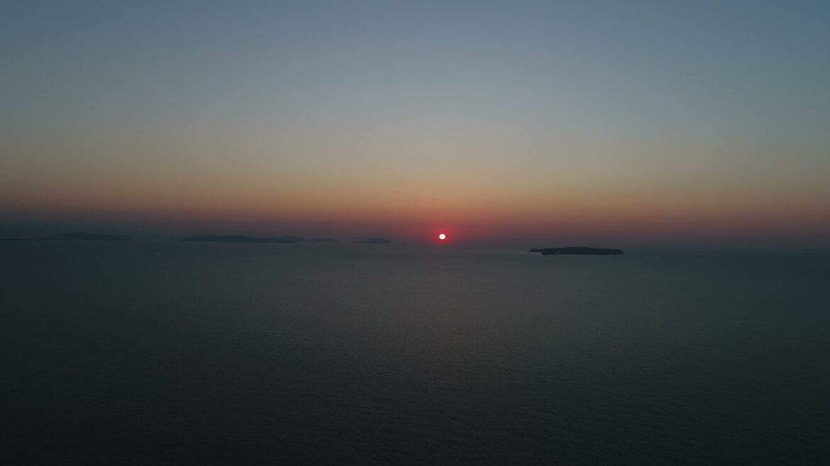 【日本の自然風景】夏の夕焼け / 福岡・福津 / 日本の空から / From the sky of Japan vol.5