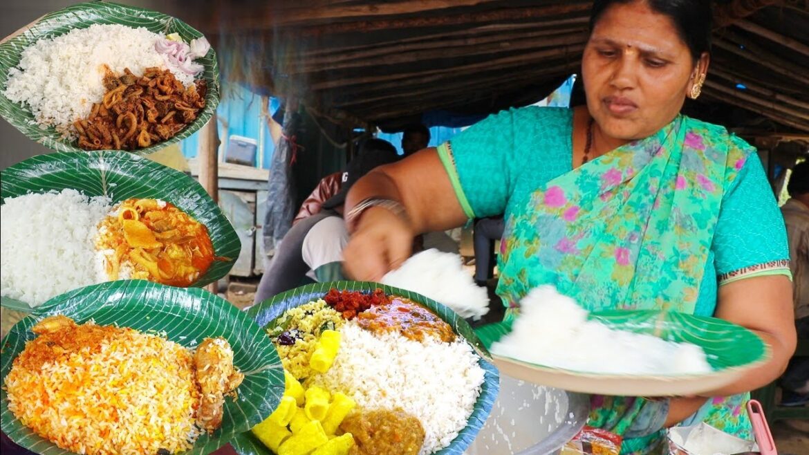 Unlimited Non Veg Meals Jsut 50 Rupees | Street Food India | Chicken Rice , Mutton Rice | Food Bandi Unlimited Non Veg Meals Jsut 50 Rupees | Street Food India | Chicken Rice , Mutton Rice | Food Bandi