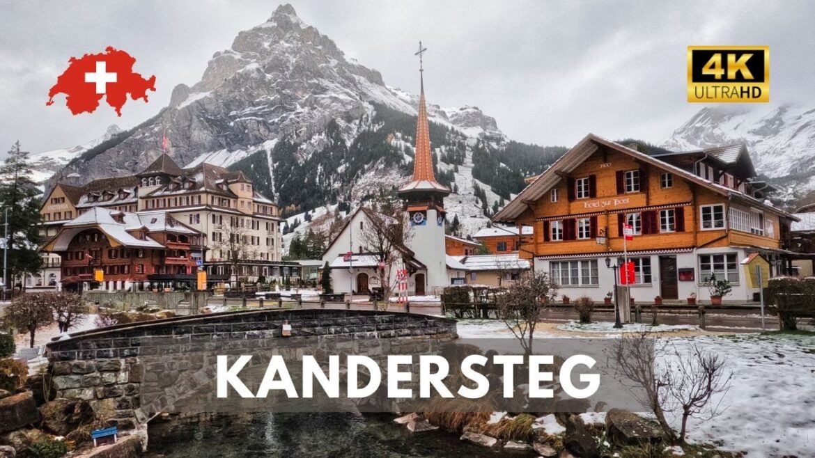 Kandersteg – Peaceful winter walk through a picturesque Swiss village Kandersteg - Peaceful winter walk through a picturesque Swiss village