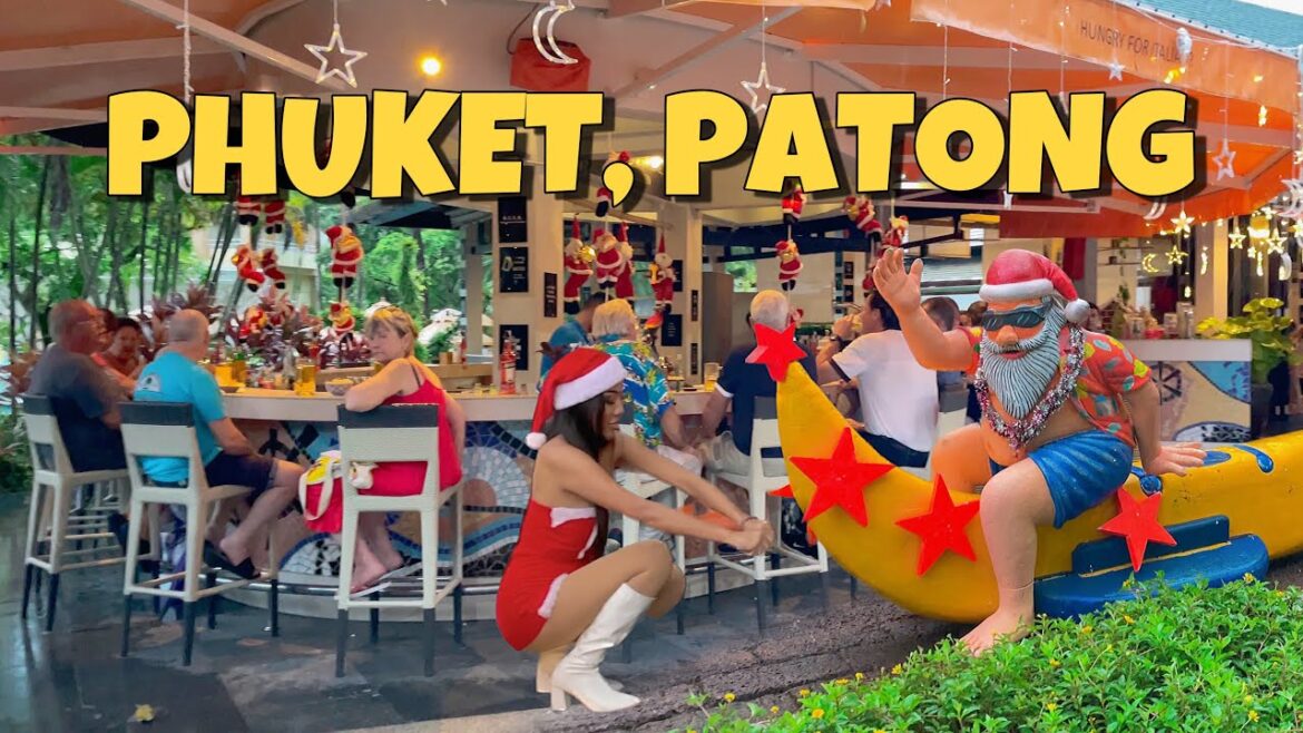 【🇹🇭 4K】Rainy Day Walking Tour of Patong Beach in Phuket, Thailand