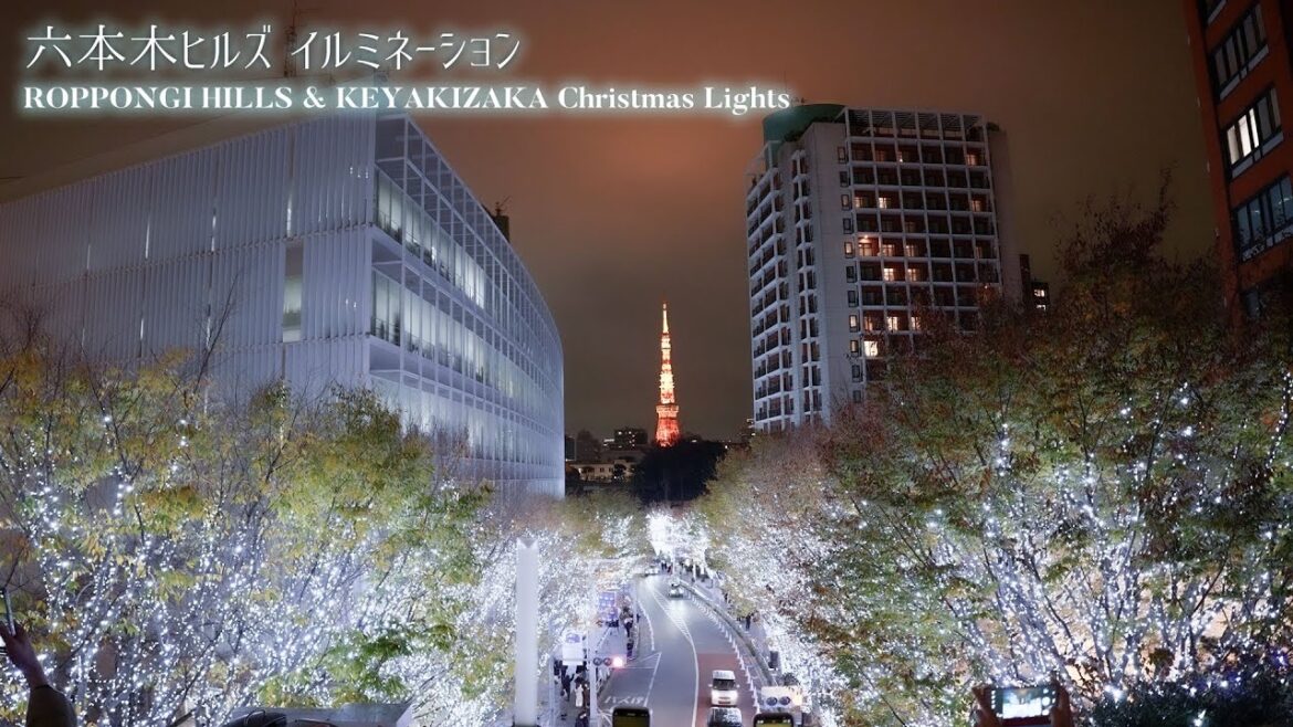 4K 【六本木ヒルズ】【けやき坂】クリスマスイルミネーション2022 ROPPONGI HILLS | KEYAKIZAKA christmas illuminations 2022