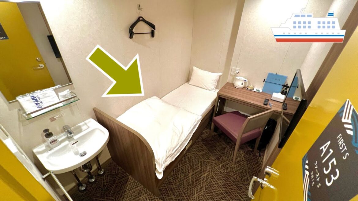 Riding on Japan’s 12 Hours Private Room Overnight ferry😪🛳🛌