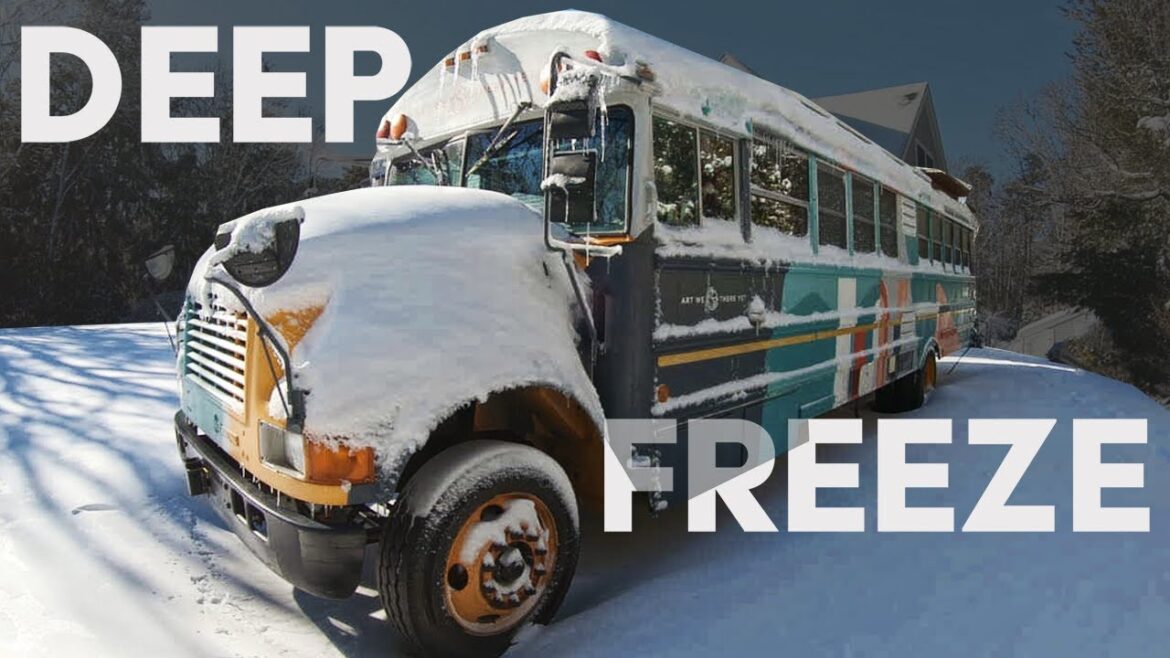 Our bus got BURIED ❄️ Our winter adventures in Cape Cod [Part 1]