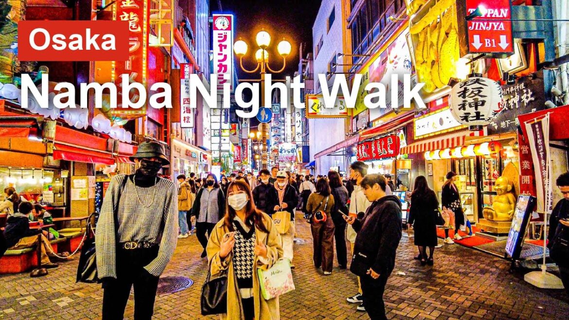 【Osaka 💖】Walk Japan -Namba Night Dotonbori Walk in Japan ASMR 【4K】오사카 โอซาก้า