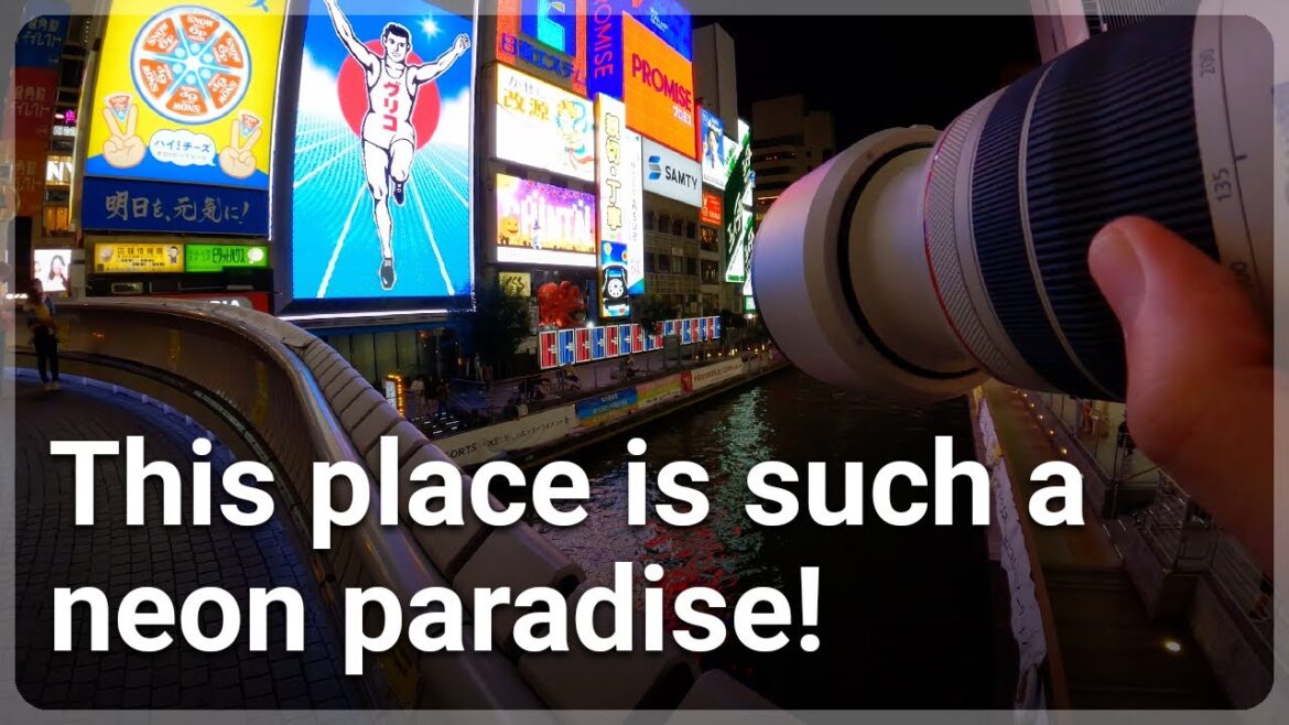 POV Night Street Photography in Osaka, Japan | Canon R6 + RF 70-200mm f/4 L