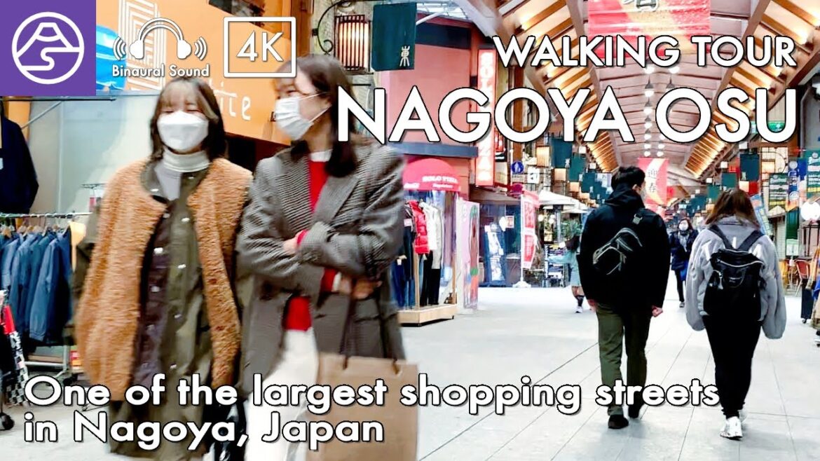 [4K] Osu Walk in Nagoya - One of the largest shopping streets in Japan [ASMR Walking Tour]