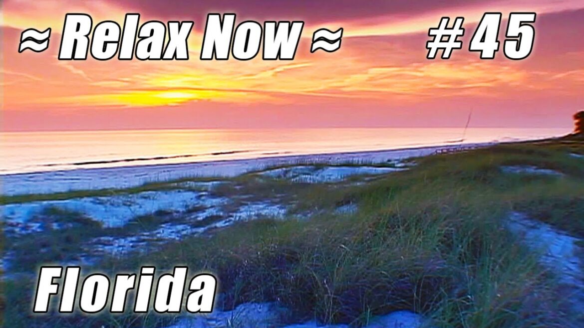 BEST BEACH SUNSET Florida St. Joseph Peninsula State Park #45 Beaches Ocean Waves sounds video