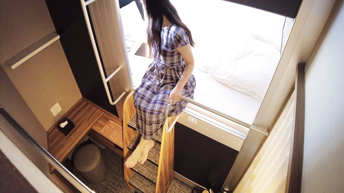 Tokyo Japan Capsule Hotel Experience😊Women-only floor Tokyo Japan Capsule Hotel Experience😊Women-only floor