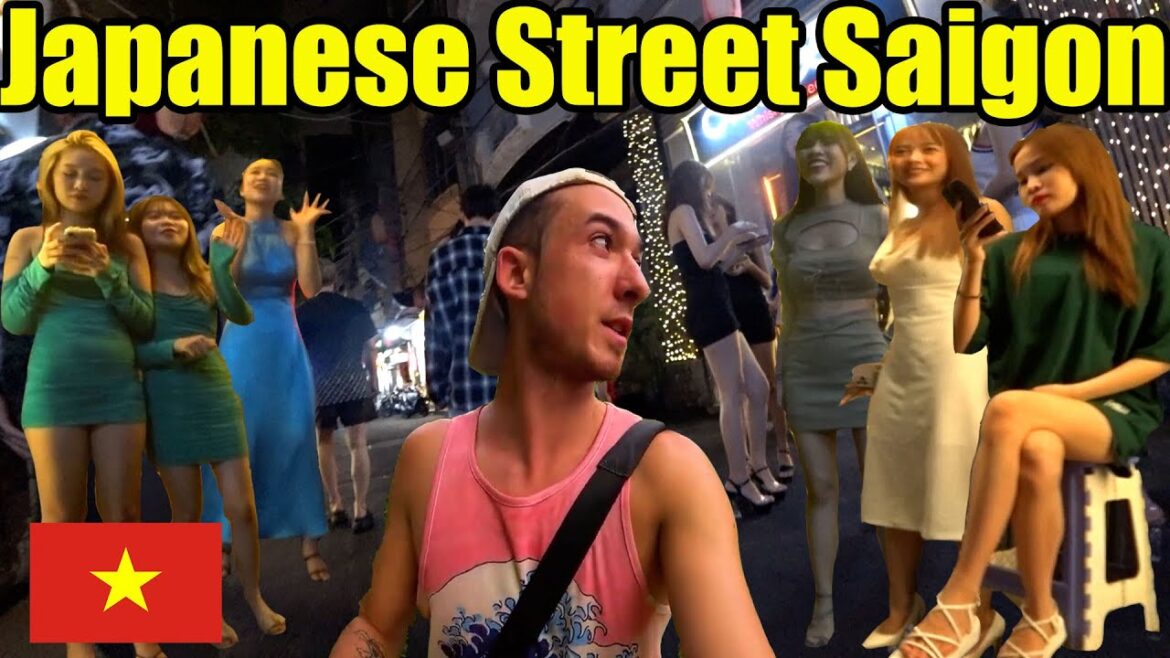 Vietnam Nightlife in the Japanese Area Saigon 🇻🇳