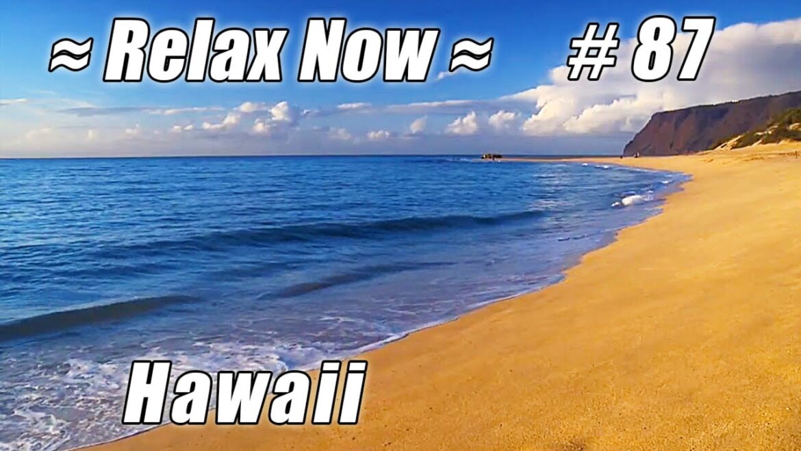 KAUAI - WAIMEA BEACH Polihale  #87 HD Beaches Ocean Waves sounds Barking Sands NaPali Hawaii Na Pali