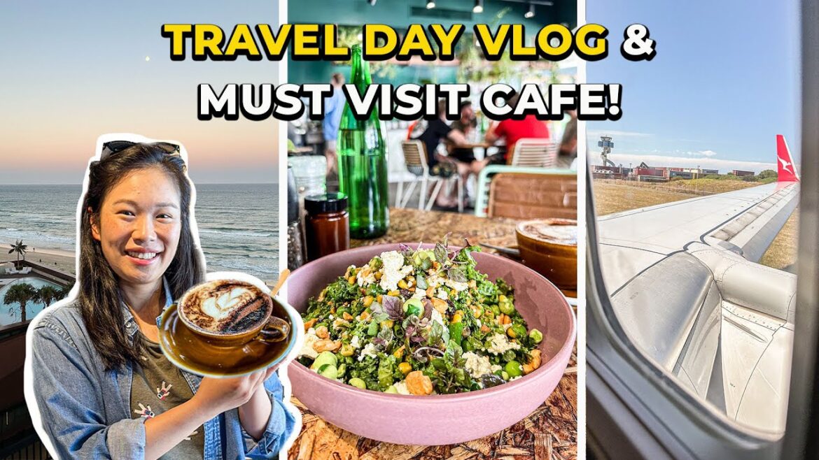 TRAVEL DAY VLOG  Must Visit Gold Coast Cafe & Flying to Sydney | Vlogmas 2022 Christmas Vlog
