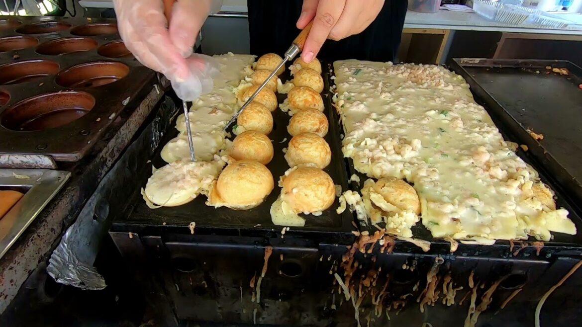 Street Food in Japan: Takoyaki -たこ焼き -How To Make Takoyaki Japanese Street Food Street Food in Japan: Takoyaki -たこ焼き -How To Make Takoyaki Japanese Street Food