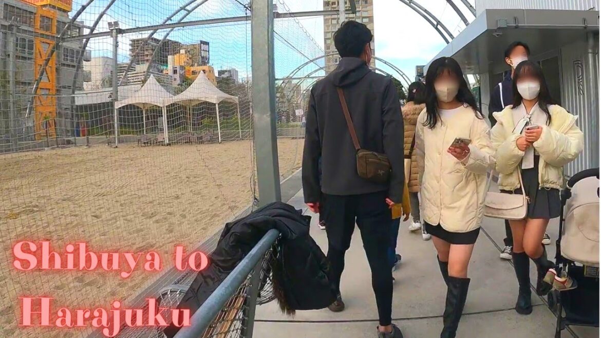 Shibuya to Harajuku Tokyo in Japan walking tour.【4K】12.2022 Shibuya to Harajuku Tokyo in Japan walking tour.【4K】12.2022