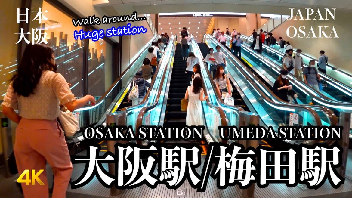 【大阪駅/梅田駅】JAPAN OSAKA 「OSAKA STATION & UMEDA STATION」  -just walking-  4K