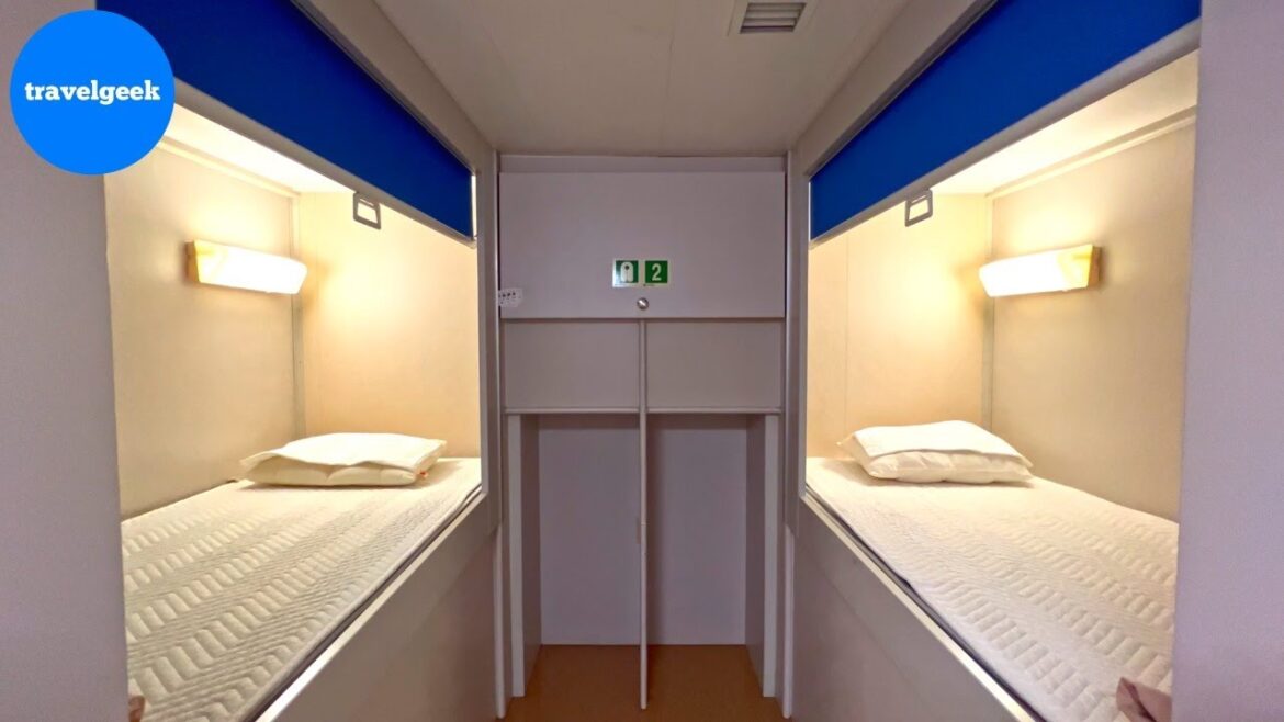 21-Hour Voyage in Cheapest Capsule Bed on Japan's Overnight Ferry | Suisen