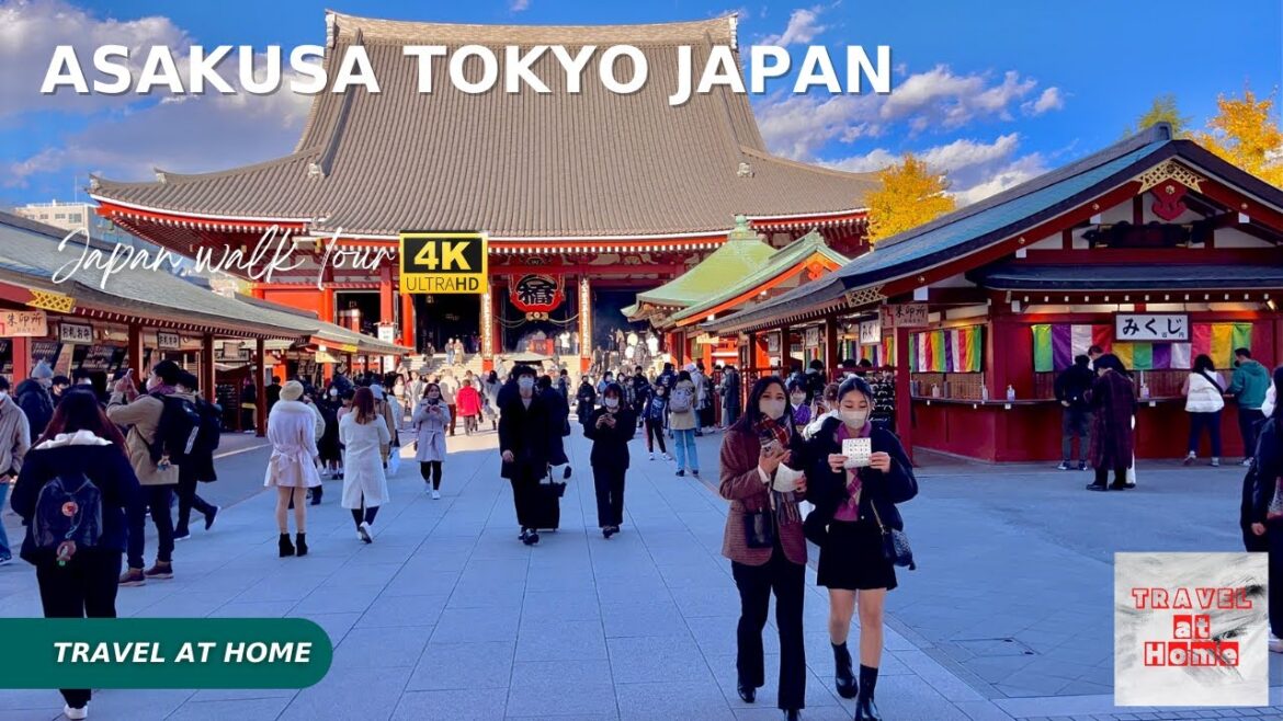[4KHDR]Japan 4k walk 2022 | Travel at home Walk in Asakusa Tokyo feel traditional Japanese culture