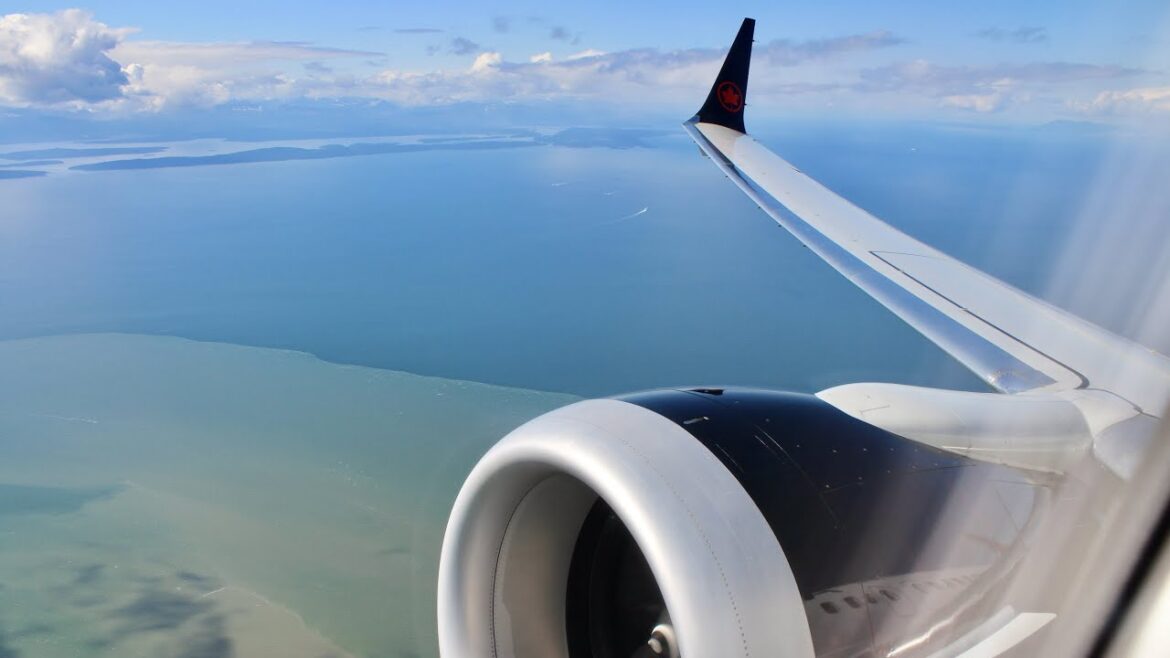 Air Canada Boeing 737-8 MAX Sunny Takeoff from Vancouver Airport | YVR-LAX Air Canada Boeing 737-8 MAX Sunny Takeoff from Vancouver Airport | YVR-LAX