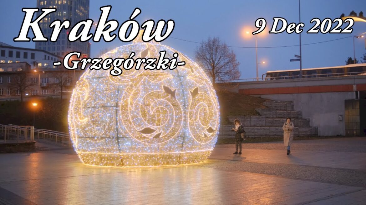 Winter Walk Kraków Grzegórzki in Poland – December 2022 Winter Walk Kraków Grzegórzki in Poland - December 2022