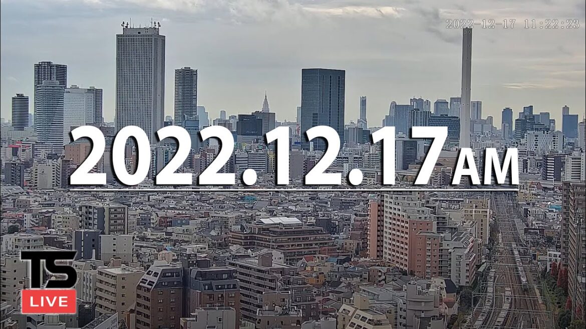 【2022/12/17 AM】東京スカイライン・ライブカメラ - Tokyo Skyline Live Camera - Ikebukuro, Shinjuku