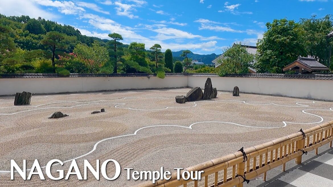 A temple with a traditional Japanese garden | Nagano tempke tour | trip, travel, vlog