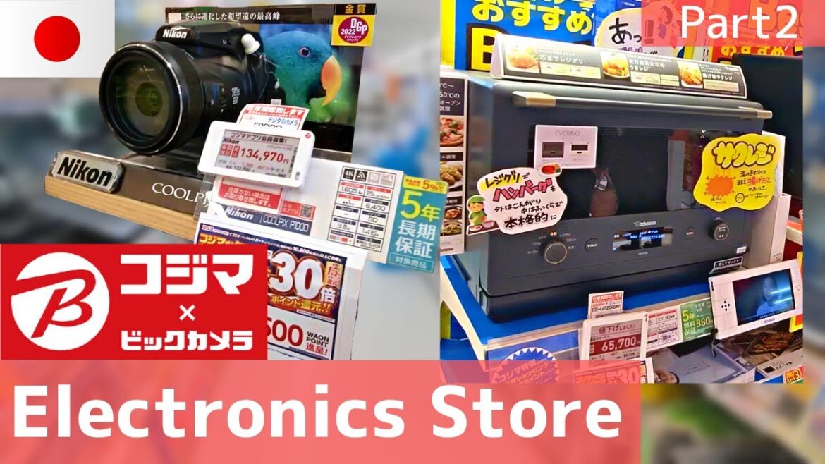 Japanese electronics store Part2 (Kojima×BICCAMERA)– Virtual tour/Home appliances/electronics/Camera