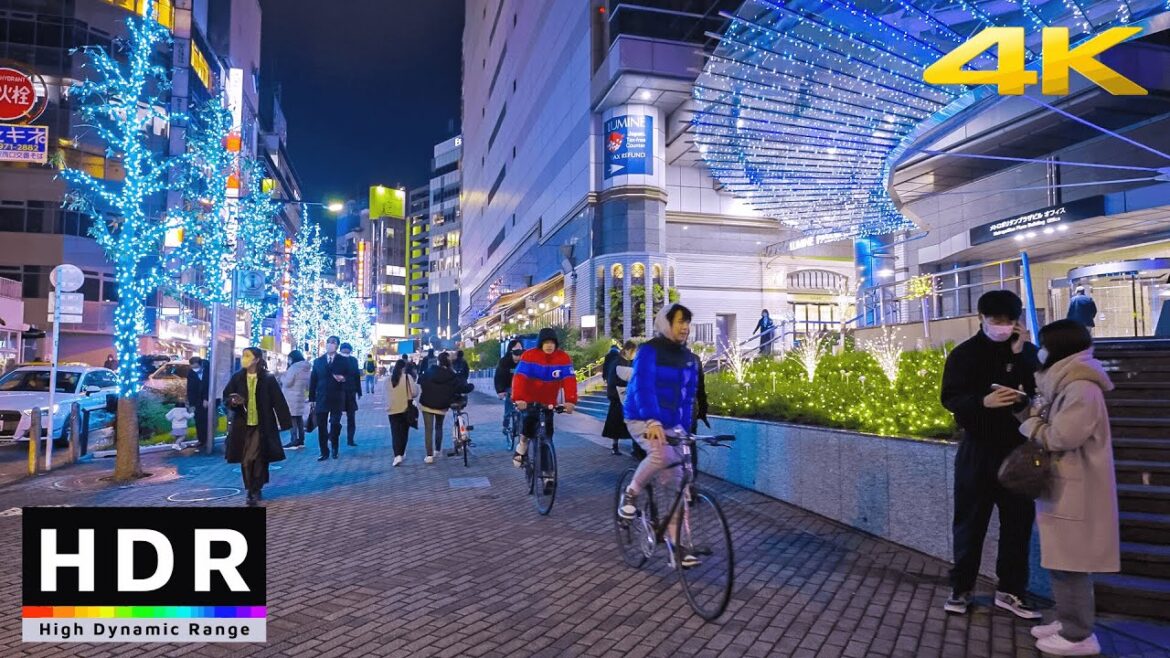 Ikebukuro Tokyo Christmas Lights 2022 // 4K HDR