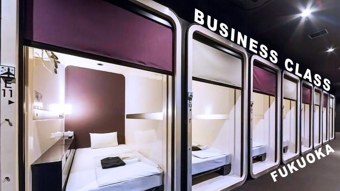 $25⁈ Luxury BUSINESS CLASS Capsule Hotel Experience |Fukuoka, Japan 🇯🇵 $25⁈ Luxury BUSINESS CLASS Capsule Hotel Experience |Fukuoka, Japan 🇯🇵