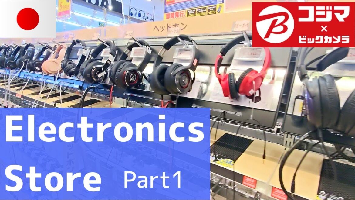 Japanese electronics store (Kojima × BIC CAMERA) Part1– Virtual tour/appliances/electronics/TV/Audio