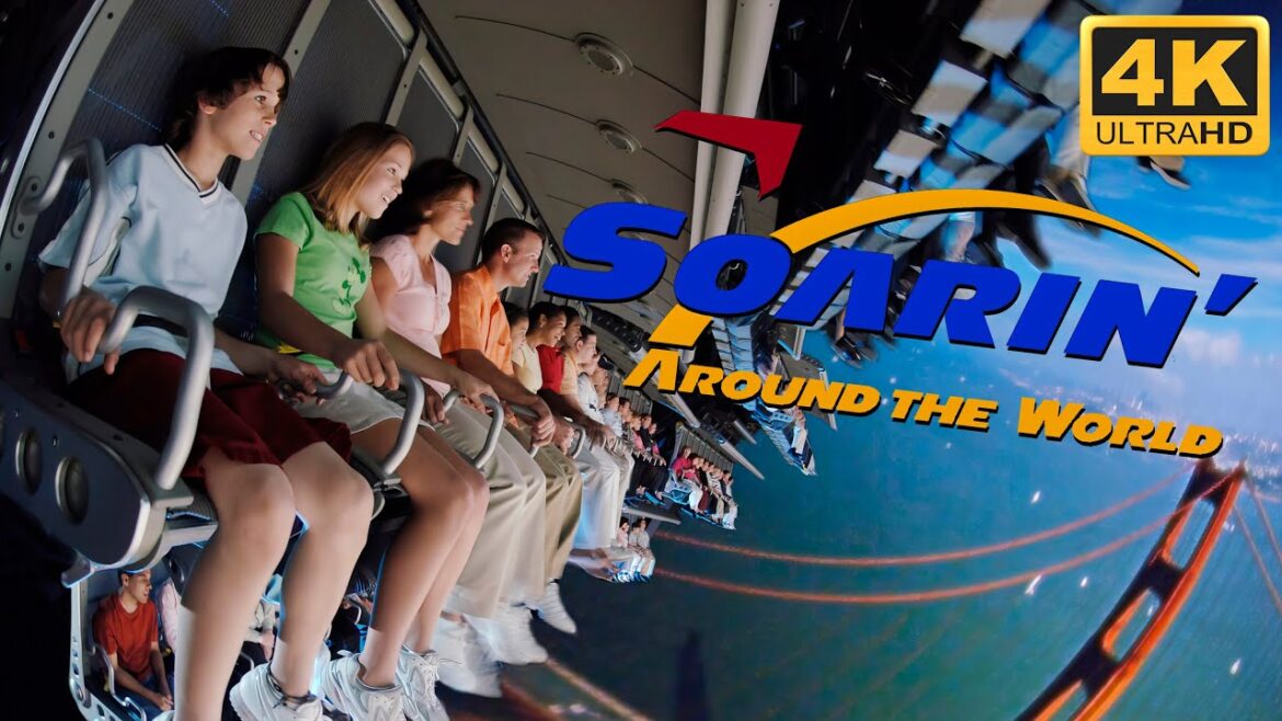 Soarin' - Thrilling Flight Simulator Attraction @ EPCOT Disney World (4K)