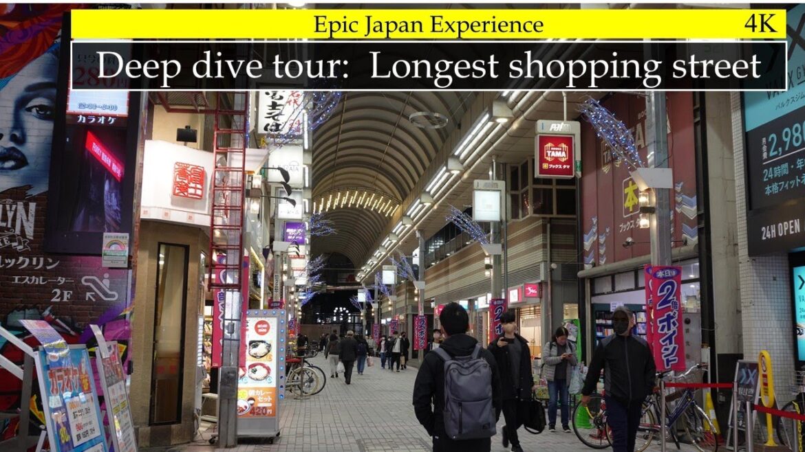 Japan travel vlog.Tokyo street walk with insight. Longest shopping arcade, unveiling life style.