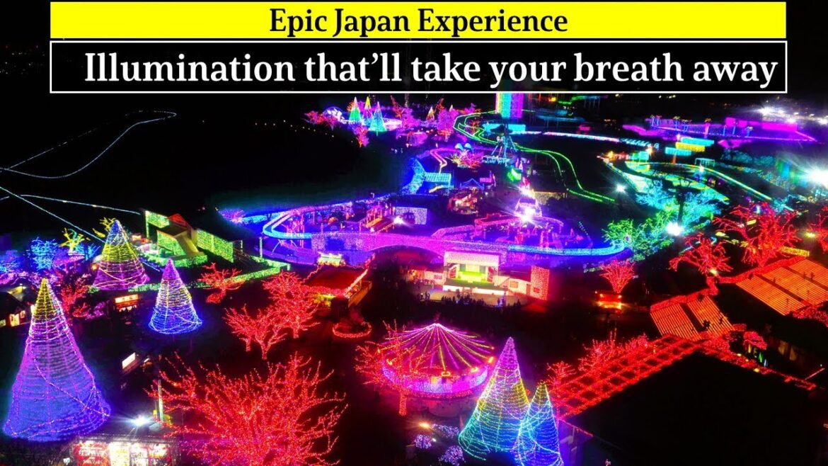 Japan Tokyo travel, Christmas lights. Best illumination in 2022 at Yomiuri land.
